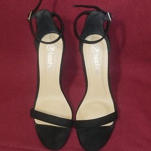 Boohoo Black Basic Stiletto Heels 2 Parts
